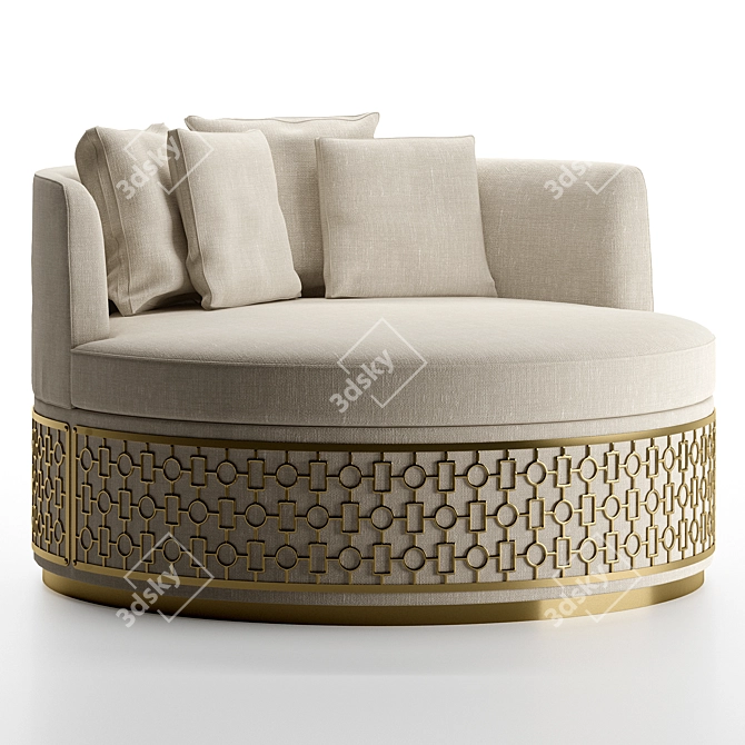 Elegant Italian Chair: Angelo Cappellini 34106 3D model image 5