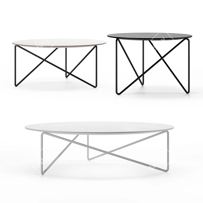 Sleek Polygon Table for Prostoria 3D model image 1