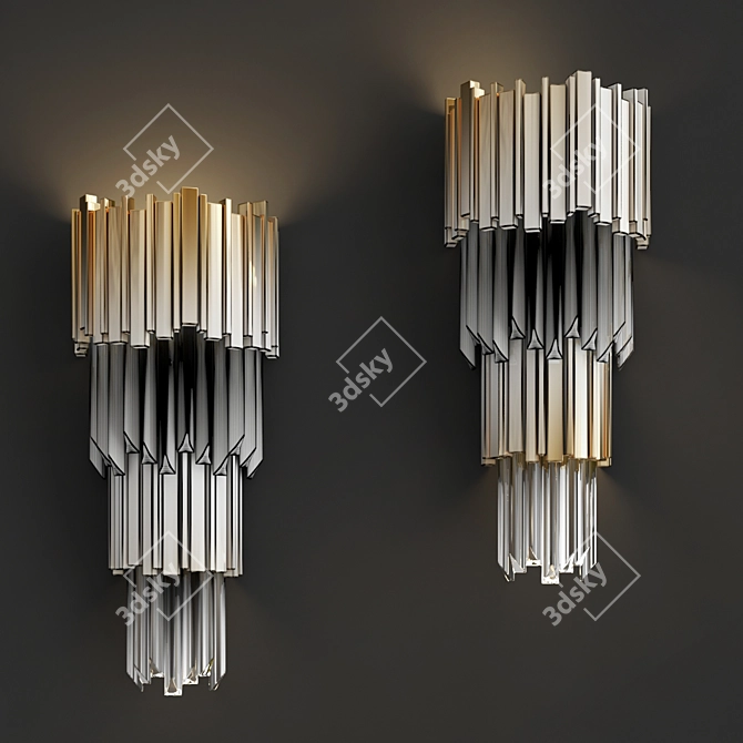 Title: Luxury Empire Wall Sconce 3D model image 2