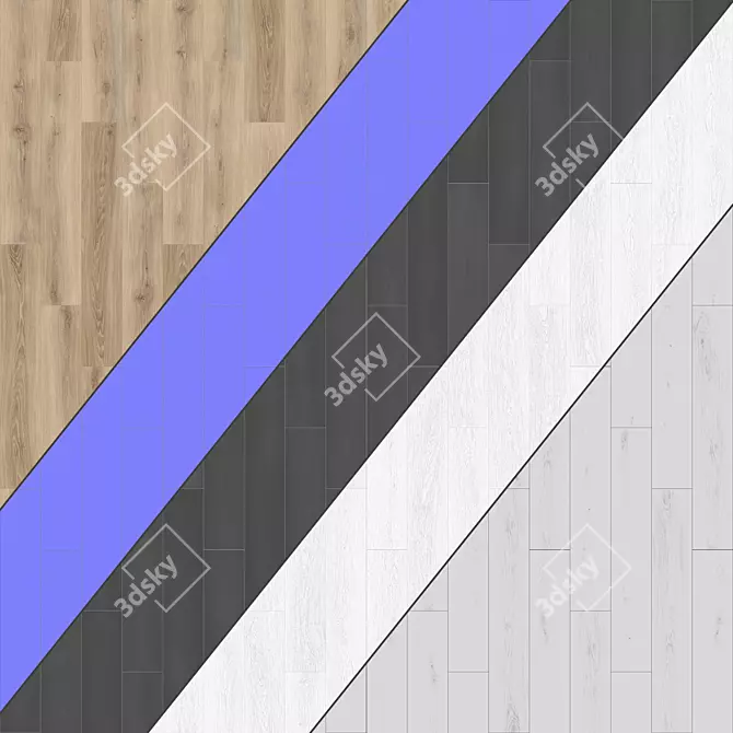 Premium Parquet Collection: Standard and Herringbone Patterns, 12 Plank Variations 3D model image 3