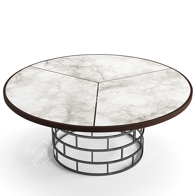 Elegant Flexform Mood Dining Set 3D model image 3