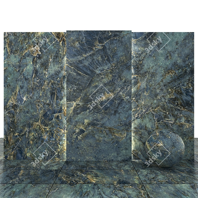 Labradorite Marble Slabs & Tiles 3D model image 2