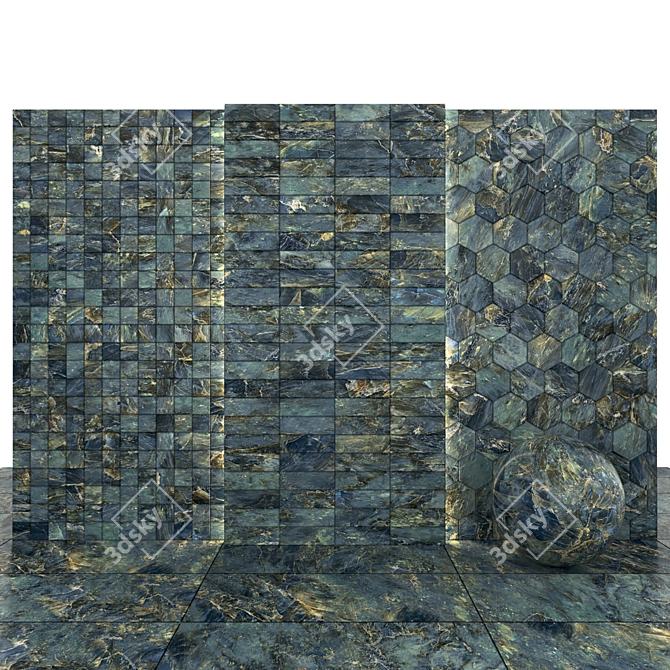 Labradorite Marble Slabs & Tiles 3D model image 3