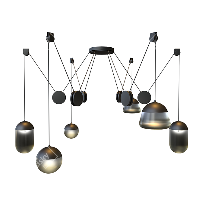 Cosmic Glow: Planets Brokis Lamps 3D model image 1