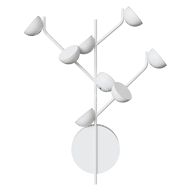 Modern Loft Wall Lamp Adn 6419 3D model image 2