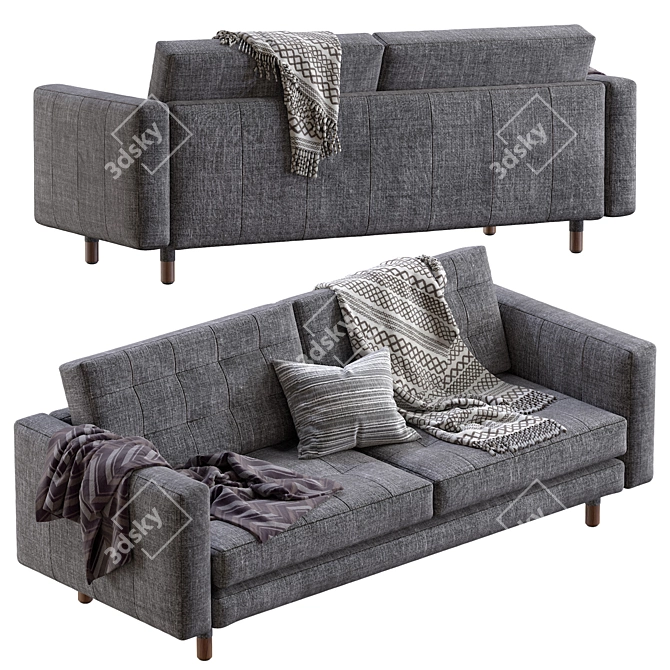 Luxury Landskrona Sofa: Modern Scandinavian Design 3D model image 4