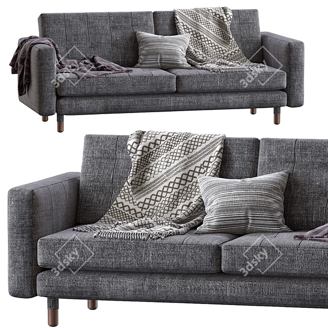 Luxury Landskrona Sofa: Modern Scandinavian Design 3D model image 6