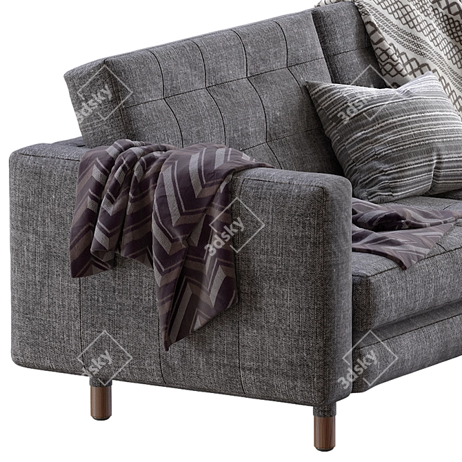 Luxury Landskrona Sofa: Modern Scandinavian Design 3D model image 7