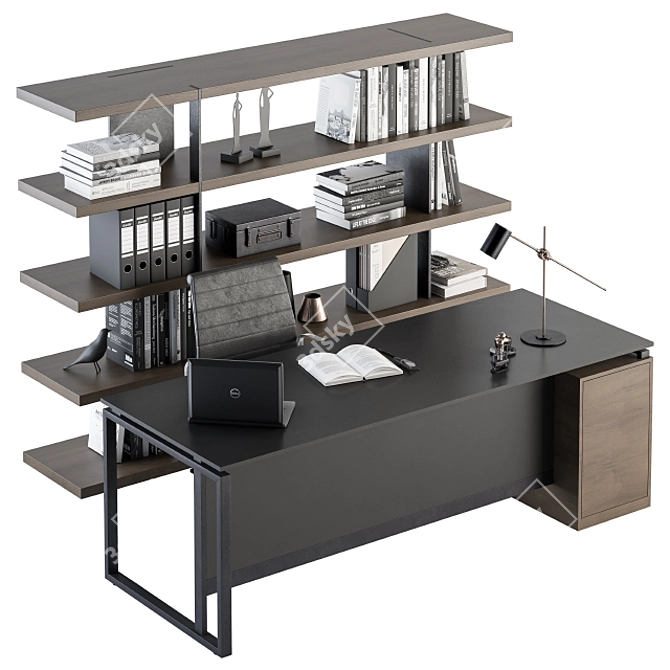 Modern Executive Office Furniture 3D model image 5