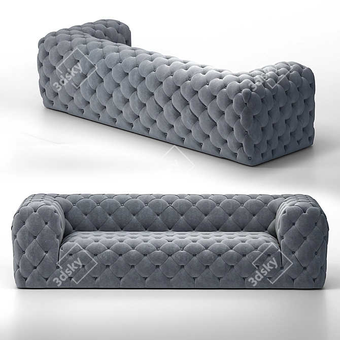 Luxury Vito Italia Sofa: Elegant and Comfortable 3D model image 2