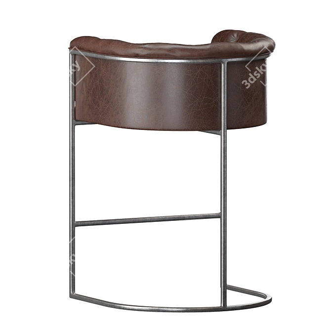 Contemporary Corfu Counter Stool 3D model image 9