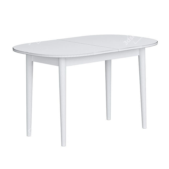 Calisto Dining Table: Expandable & Stylish 3D model image 3