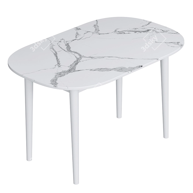 Calisto Dining Table: Expandable & Stylish 3D model image 7