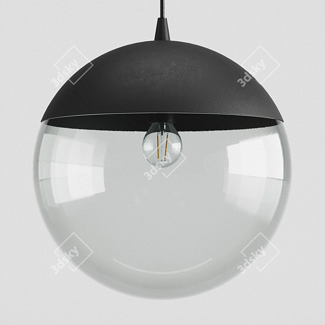 Metal Pendant Light by H&M 3D model image 1