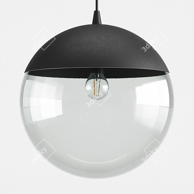 Metal Pendant Light by H&M 3D model image 2