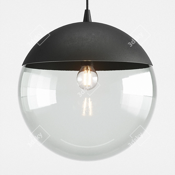 Metal Pendant Light by H&M 3D model image 3