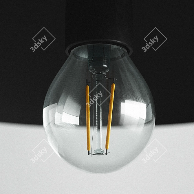 Metal Pendant Light by H&M 3D model image 6