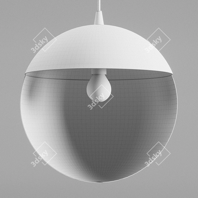 Metal Pendant Light by H&M 3D model image 9