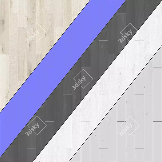 Parquet 78: Standard & Herringbone Patterns with 12 Planks & PBR Textures 3D model image 3