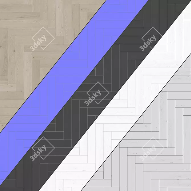 Parquet 80: Standard & Herringbone Patterns 3D model image 4