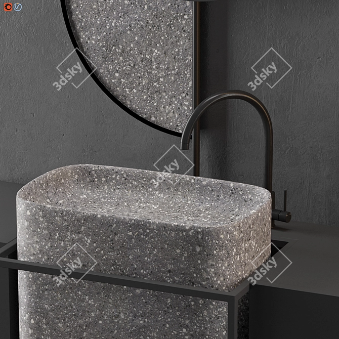 Sophisticated Gray Bath 12 3D model image 4