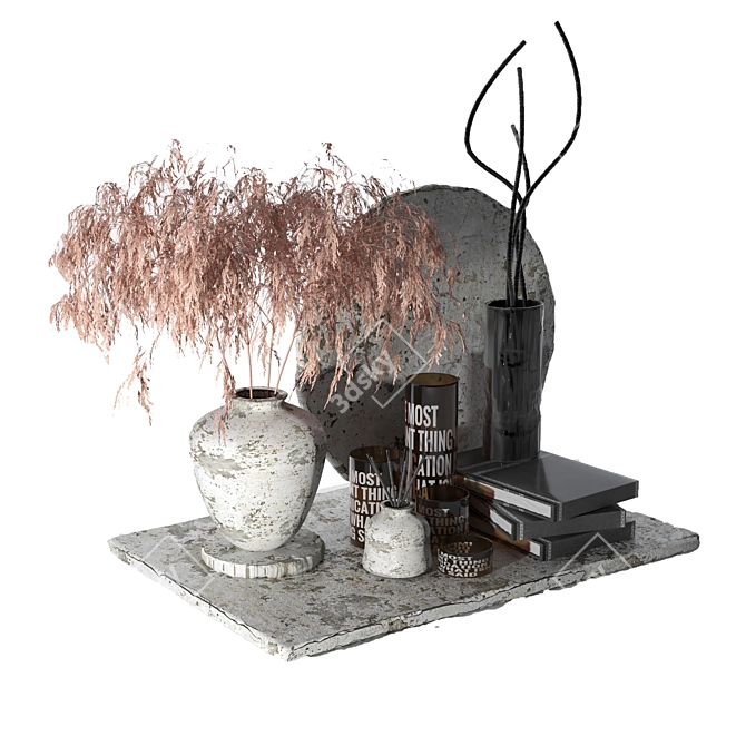 Elegant Decor Set 3D model image 4