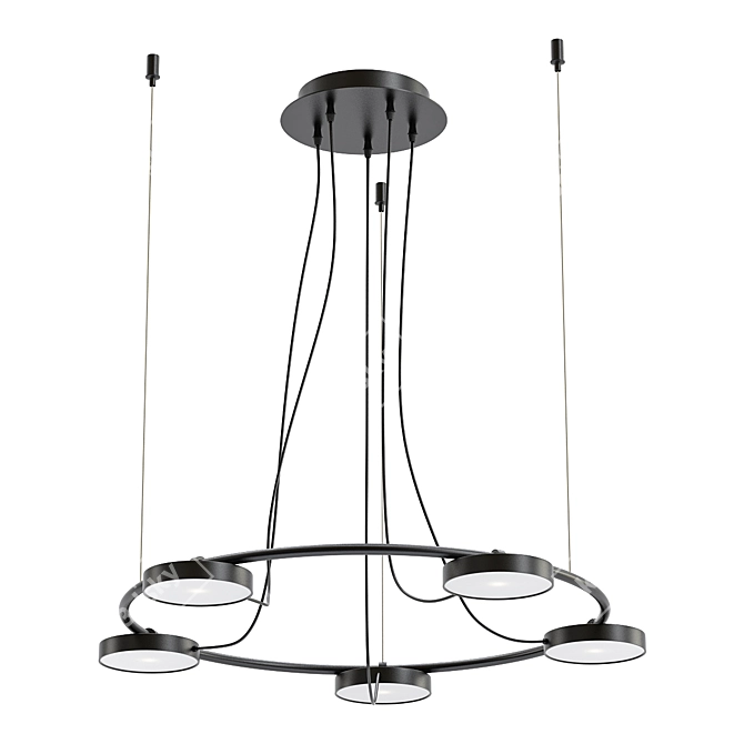 Modern Aro Suspension Lighting 3D model image 1