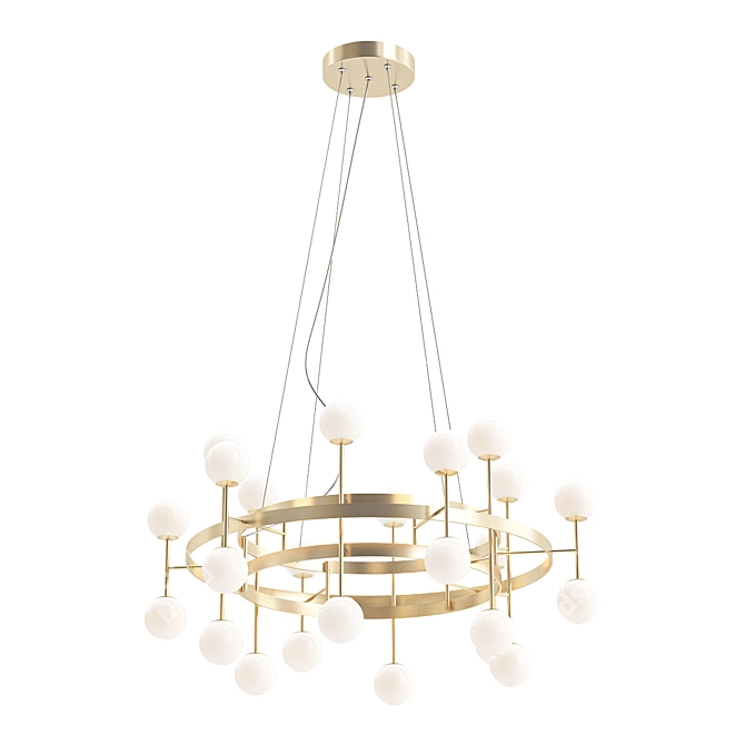 Elegant Asmund Chandelier 3D model image 1