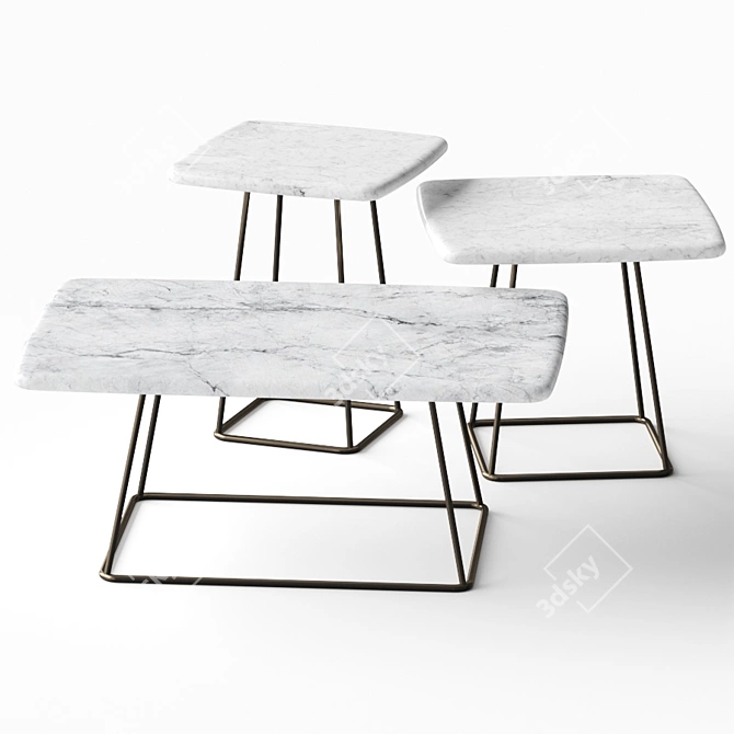 Minimalist Manolo Coffee Tables | Various Sizes | Vray & Corona | Rendered in v-Ray 3D model image 1