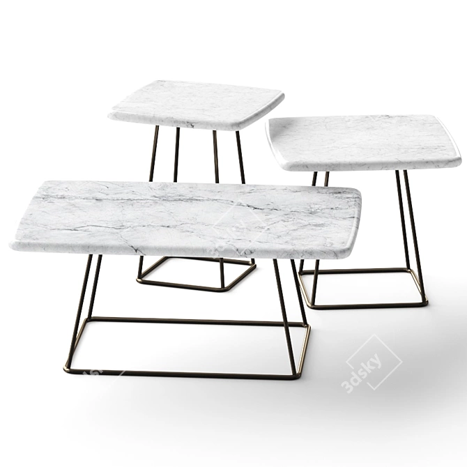 Minimalist Manolo Coffee Tables | Various Sizes | Vray & Corona | Rendered in v-Ray 3D model image 5