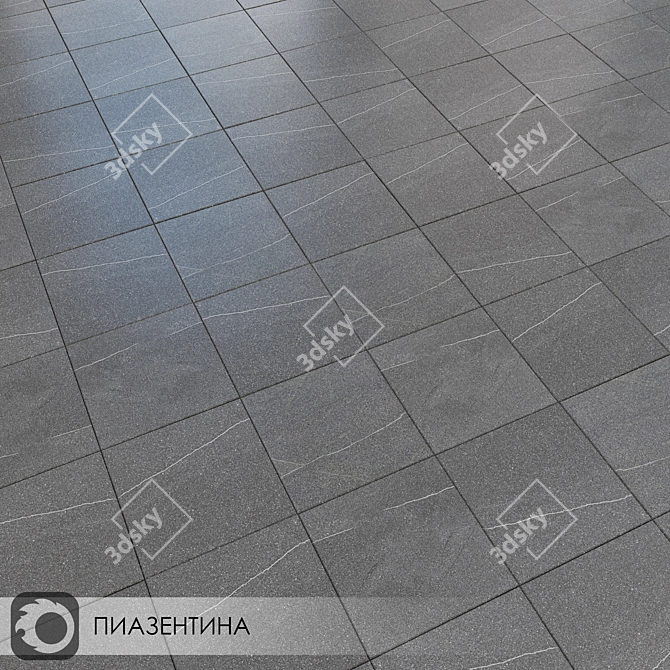 Piasentina Beige: 30x30 Matte Ceramic Tiles 3D model image 1