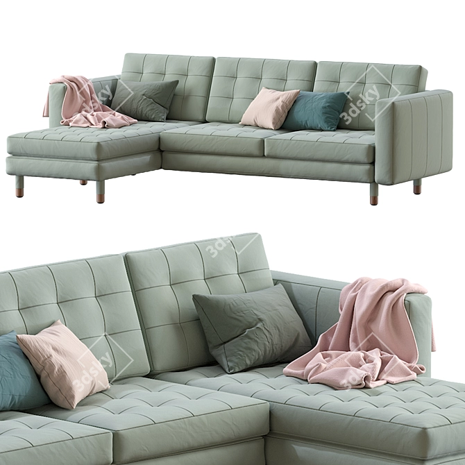 Ikea Landskrona Sofa: Stylish and Versatile 3D model image 3