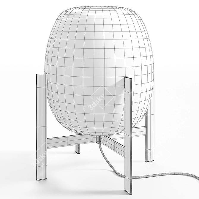 Modern Metal Cestita Lamp 3D model image 2