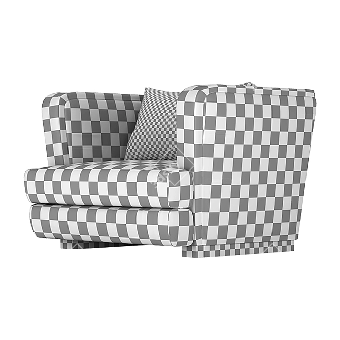 Comfortable Living Chair 3D model image 5