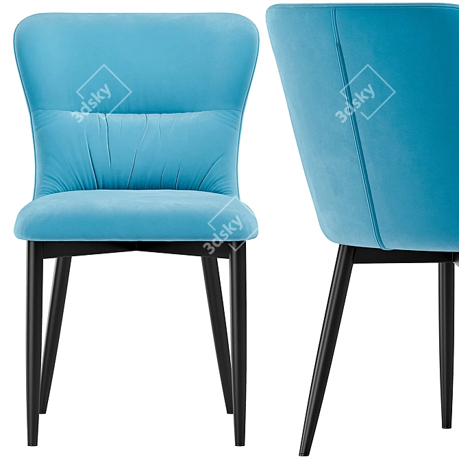 Lillian Modern Chair - Stylish and Versatile 3D model image 2