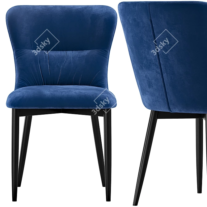 Lillian Modern Chair - Stylish and Versatile 3D model image 4