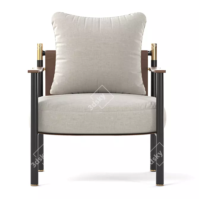 Minimalistic Iko Chair 3D model image 3