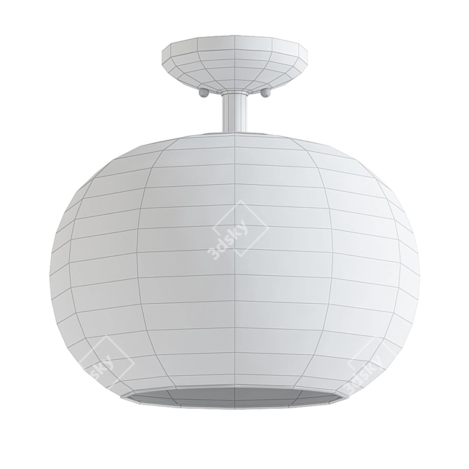 Armstrong Bubble Light: Modern Millimeter-sized Ceiling Fixture 3D model image 2