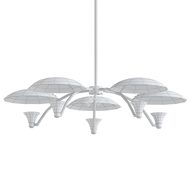 Elegant Caswell Chandelier: Timeless Lighting Delight 3D model image 2