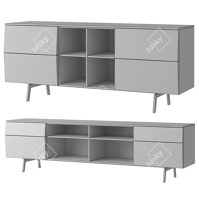 Amsterdam TV Sideboards - Modern and Spacious 3D model image 3