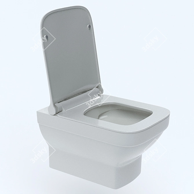 Berges LEVEL Toilet: Premium Quality & Detailed Design 3D model image 2