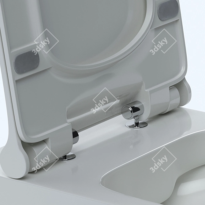 Berges LEVEL Toilet: Premium Quality & Detailed Design 3D model image 4