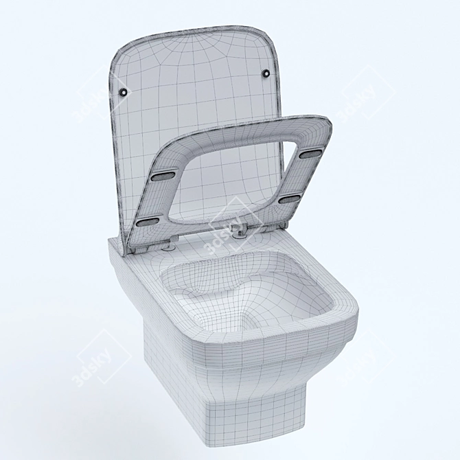 Berges LEVEL Toilet: Premium Quality & Detailed Design 3D model image 7