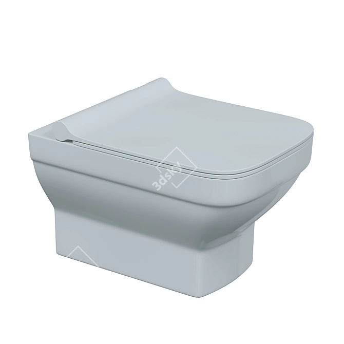 Berges LEVEL Toilet: Premium Quality & Detailed Design 3D model image 8