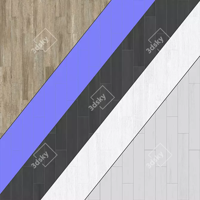 Premium Parquet Flooring: Standard & Herringbone Patterns 3D model image 3