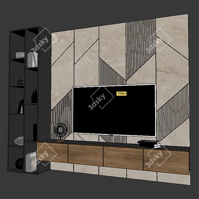 Sleek TV Stand for Modern Interiors 3D model image 3