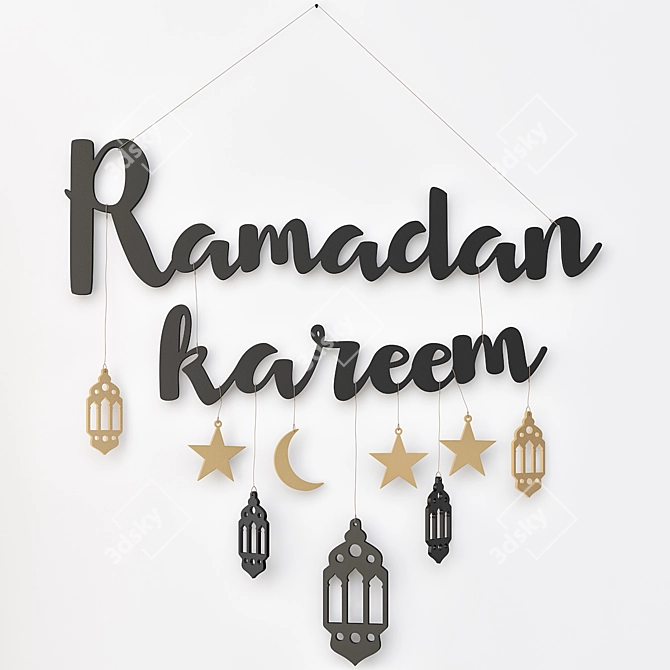 Elegant Ramadan Décor: Stunning 3D Designs 3D model image 1