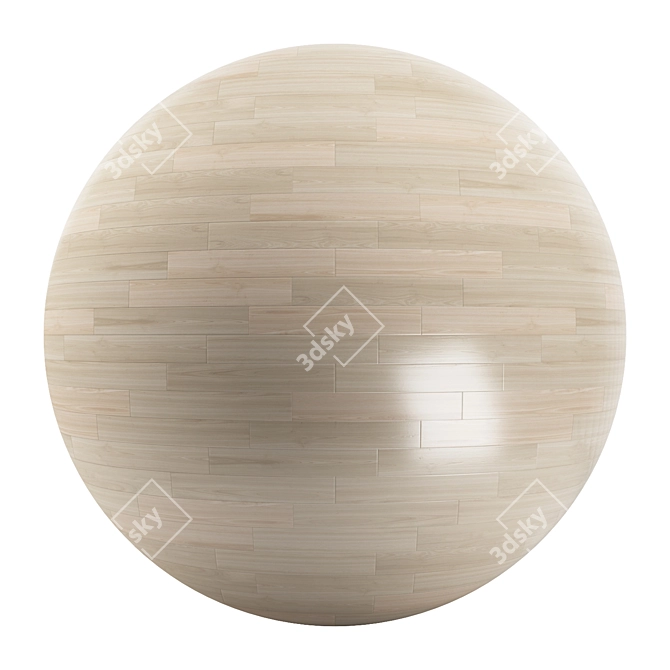 Premium Parquet: Standard & Herringbone Patterns, 12 Planks 3D model image 1