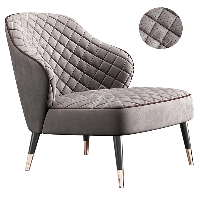 DION Armchair: Timeless Elegance. 3D model image 1