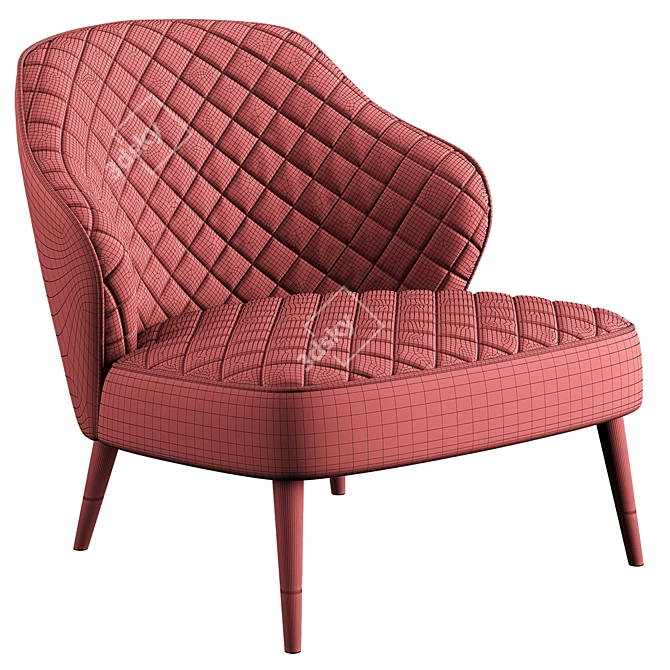 DION Armchair: Timeless Elegance. 3D model image 7